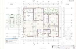 Casa semifinisată individuală 120 mp utili, teren 805 mp, Tureni