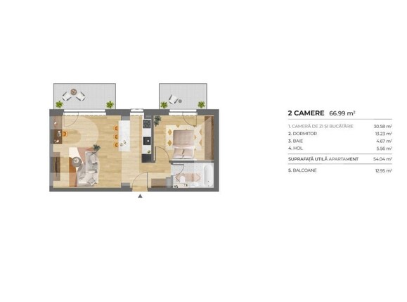 Apartament de vânzare 2 camere Dambul Rotund - 184912AV | BLITZ Cluj-Napoca | Poza2