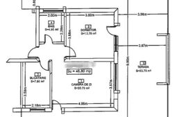 Apartament semifinisat, decomandat, terasa de 53 mp, zona Eroilor