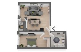 Apartament 2 camere, 49mp, priveliste spectaculoasa, Apahida