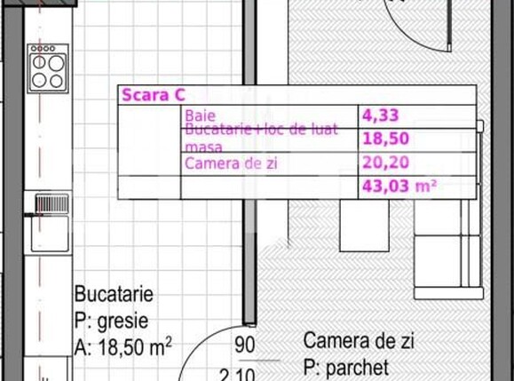Garsonieră de vânzare Sopor - 185349AV | BLITZ Cluj-Napoca | Poza1