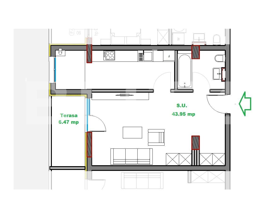 Garsonieră de vânzare Gheorgheni - 185699AV | BLITZ Cluj-Napoca | Poza5