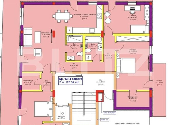 Apartament de vânzare 4 camere Iris - 185934AV | BLITZ Cluj-Napoca | Poza2