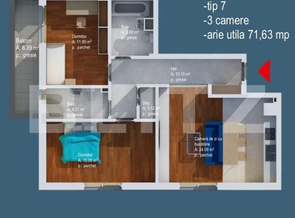 Apartament de vânzare 3 camere Baciu - 186047AV | BLITZ Cluj-Napoca | Poza11