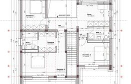 Casa premium semifinisata cu geam panoramic, garaj si teren 786mp