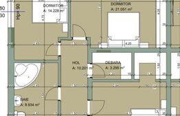 Duplex modern, 5 camere, 200 mp, teren 1300 mp, Dăbâca