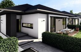 Casă individuală în Sânpetru – 4 camere, tavane 3 m, geamuri mari 230.000EUR