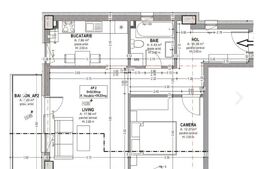 2 camere luminos,etaj intermediar,orientare Sud-Vest, Central 