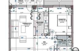Apartament cu 2 camere, 54 mp, finisat modern, aproape de OMV din Marasti