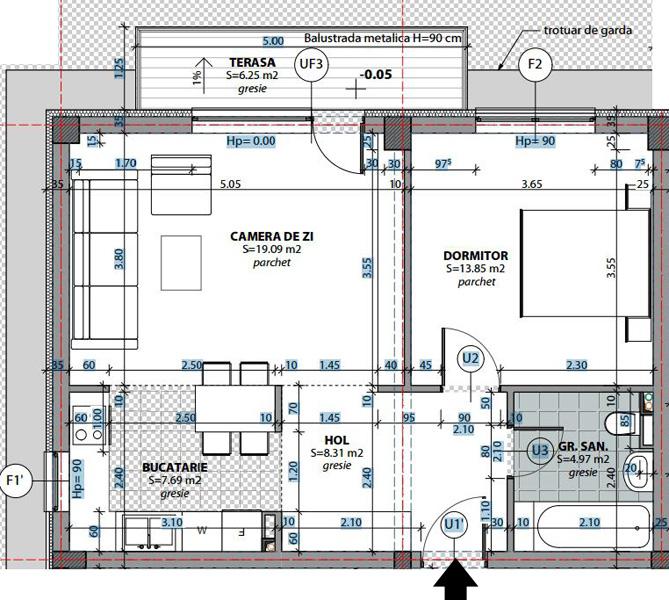 Apartament de vânzare 2 camere Marasti - 1884AV | BLITZ Cluj-Napoca | Poza1