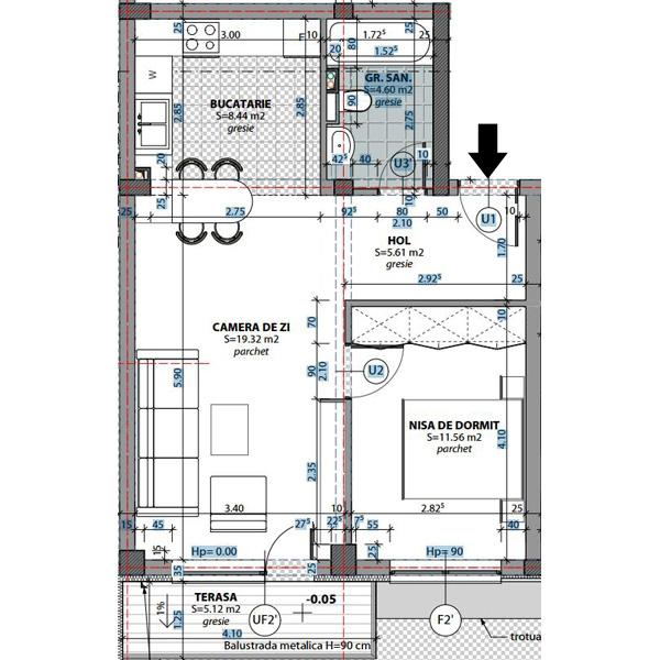 Apartament de vânzare 2 camere Marasti - 1885AV | BLITZ Cluj-Napoca | Poza1