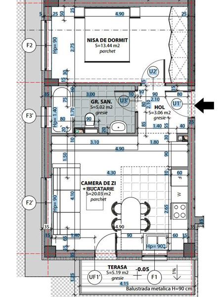 Garsonieră de vânzare Marasti - 1886AV | BLITZ Cluj-Napoca | Poza1