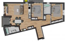 COMISION 0% Apartament3 camere 87 mp, Panorama superba, Bloc Nou, ZONA VIVO MALL