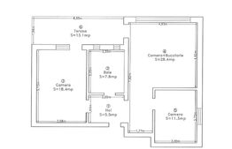 Apartament 3 camere, 73 mp, terasa, Buna Ziua