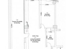 Apartament 2 camere, 62 mp, terasa 33mp, bloc nou, zona Corneliu Coposu