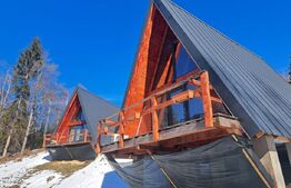 Oportunitate de investiție – 3 Cabane A-Frame la cheie în Moieciu 