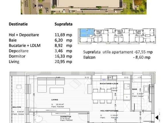 Apartament de vânzare 2 camere Noua - 189325AV | BLITZ Brașov | Poza1