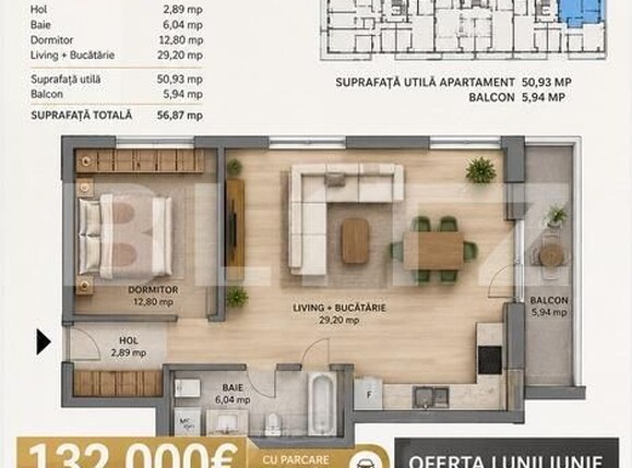 Garsonieră de vânzare Noua - 189353AV | BLITZ Brașov | Poza3