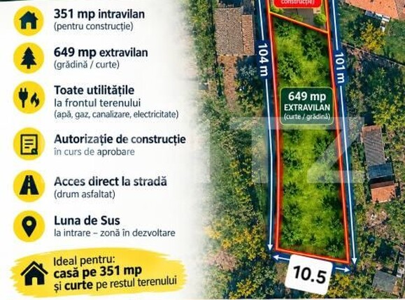 Teren de vânzare Luna de Sus - 189354TV | BLITZ Cluj-Napoca | Poza1