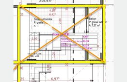 Ap 2 cam 58mp, tip Penthouse pe 2 niveluri, 2 Terase 16mp.