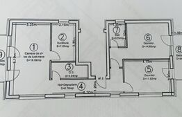 Apartament 3 camere, 70 mp, 2 bai, bloc nou, parcare, Borhanci 