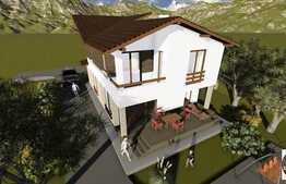 Casa de vanzare la rosu, 134 mp utili, 1000 mp gradina, cu front de 18 ml