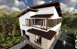 Casa de vanzare la rosu, 134 mp utili, 1000 mp gradina, cu front de 18 ml