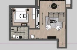 Apartament semidecomandat, 57 mp, bucatarie mobilata, parcare, zona Somesului