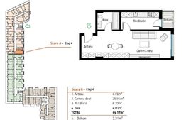 Vand Apartament cu 1 Camera și Balcon în Bloc Nou din Zona Sopor