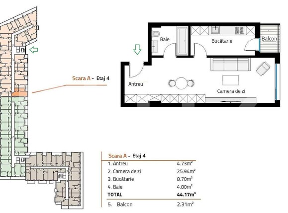Garsonieră de vânzare Sopor - 190022AV | BLITZ Cluj-Napoca | Poza3
