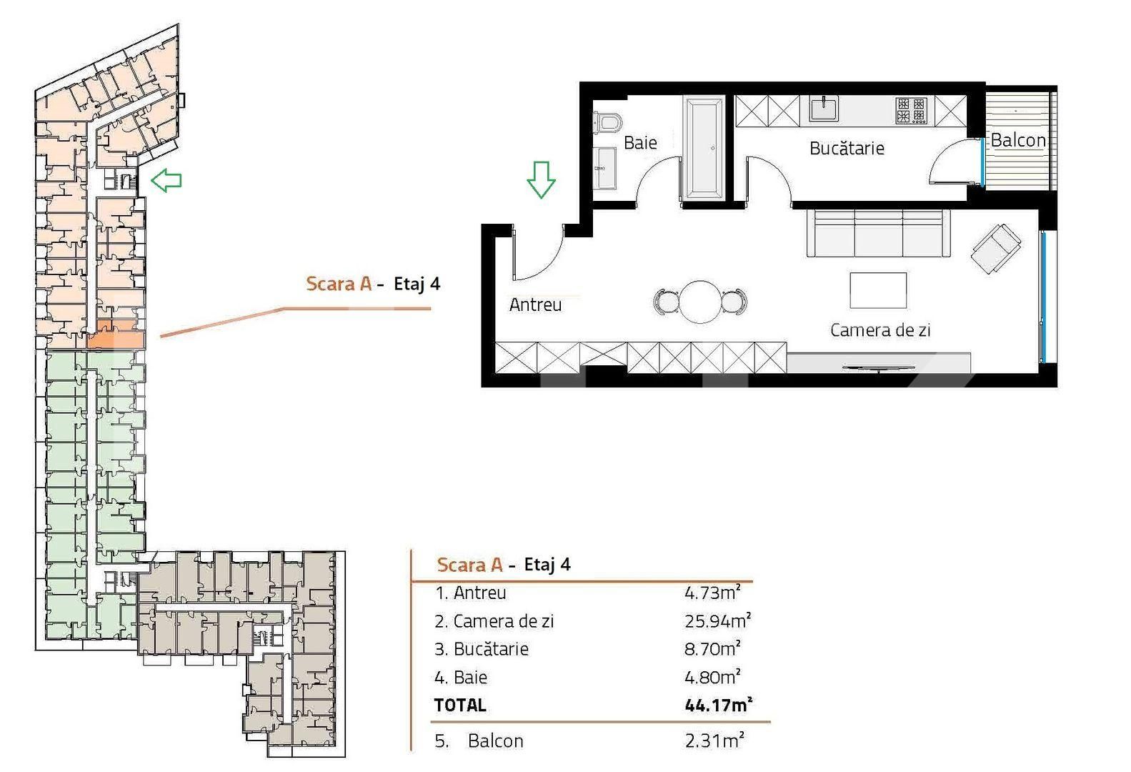 Garsonieră de vânzare Sopor - 190022AV | BLITZ Cluj-Napoca | Poza3