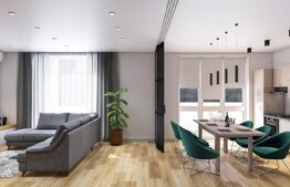 Apartament 2 camere, living cu bucătărie open space, balcon – 50 mp utili