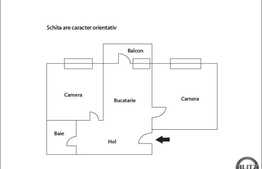 De vanzare 2 camere decomandat, 50 mp utili zona Aleea Godeanu
