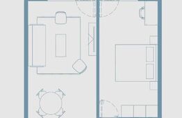 Comision 0! Ray by Hexagon - 2 camere, 55 mp, terasa 14 mp
