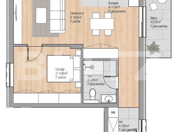 Apartament de vânzare 2 camere Floreşti - 190925AV | BLITZ Cluj-Napoca | Poza1