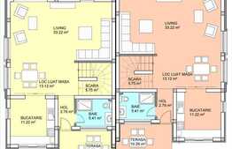 Duplex de vanzare, 220 mp cu 300 mp teren, finisat sau semifinisat