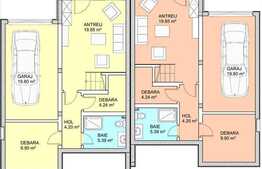 Duplex de vanzare, 220 mp cu 300 mp teren, finisat sau semifinisat