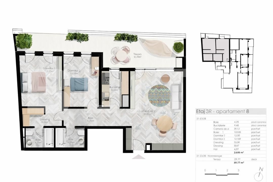 Apartament de vânzare 3 camere Central - 191532AV | BLITZ Cluj-Napoca | Poza2