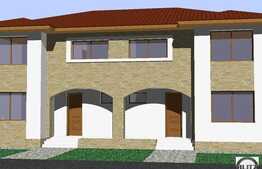 Vanzare parte de duplex, 107 mp utili, cu teren 250 mp, front 11 ml, semifinisat