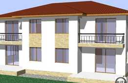 Vanzare parte de duplex, 107 mp utili, cu teren 250 mp, front 11 ml, semifinisat