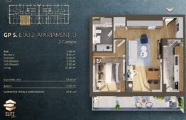 Apartament premium, 2 camere | Finisaje de lux | Elite City 