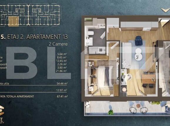 Apartament de vânzare 2 camere Marasti - 191735AV | BLITZ Cluj-Napoca | Poza17