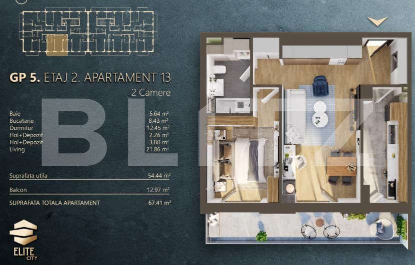 Apartament de vânzare 2 camere Marasti - 191735AV | BLITZ Cluj-Napoca | Poza17