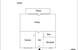 Apartament cu 2 camere, 48 mp, mobilat si utilat complet