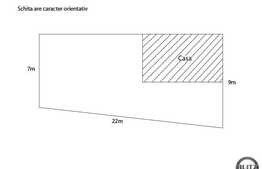 Casa demolabila/renovabila cu extindere, teren de 200 mp, 2 fronturi. POT 35%!