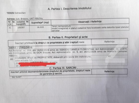 Teren de vânzare Hălchiu - 192226TV | BLITZ Brașov | Poza1