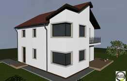 Casa individuala, semifinisata, 128 mp, teren 400 mp, parcare, terasa, balcon!