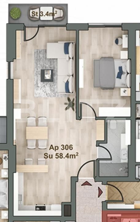 Apartament de vânzare 2 camere Gheorgheni - 192644AV | BLITZ Cluj-Napoca | Poza2