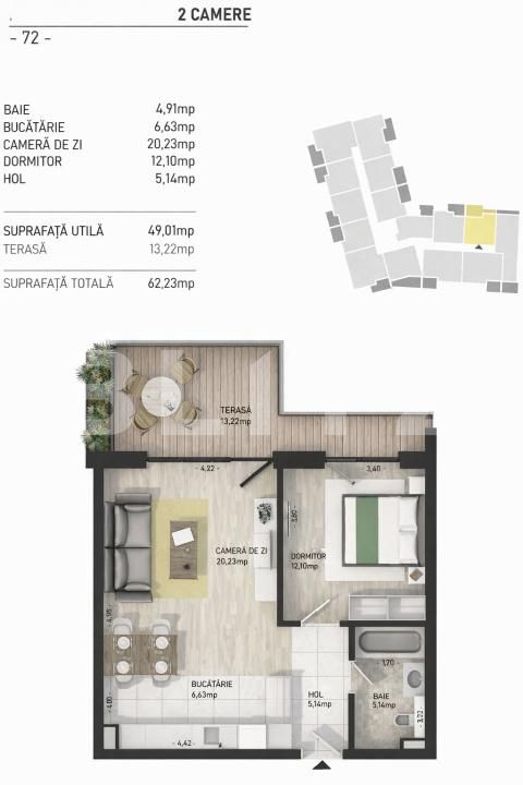 Apartament de vânzare 2 camere Semicentral - 192645AV | BLITZ Cluj-Napoca | Poza2