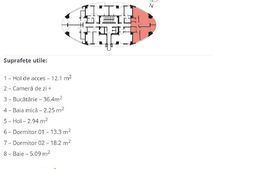 Apartament cu 3 camere, 2 bai, 90 mp, terasa 15 mp, imobil nou - Manastur